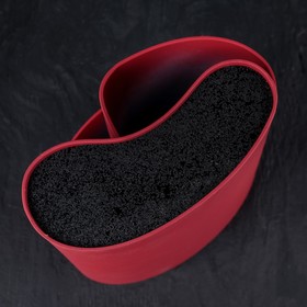 Подставка для ножей и столовых приборов «Нео», 18×11 см, цвет красный - фото 10552744