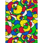 Самоклеящаяся пленка "Colour decor" 9008, витраж цветы радужные 0,45х8 м - фото 6630679