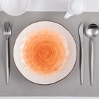 Тарелка глубокая Доляна «Космос», 550 мл, d=21,6 см, цвет оранжевый - фото 7222144