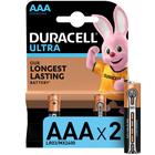 Батарейка алкалиновая Duracell Ultra Power, AAA, LR03-2BL, 1.5В, 2 шт. - фото 6619800