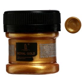 Краска акриловая, LUXART. Royal gold, 25 мл, с высоким содержанием металлизированного пигмента, золото жёлтое