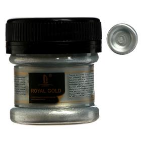 Краска акриловая, LUXART. Royal gold, 25 мл, с высоким содержанием металлизированного пигмента, золото белое
