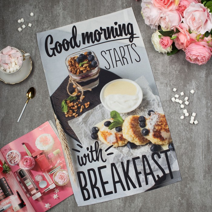 Полотенце "Этель" Good morning 40х73 см, 100% хл, саржа 190 гр/м2