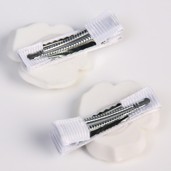 Набор зажимов для волос 2 шт, белые, WINX - фото 798158709