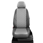 Авточехлы для KIA Rio 2 с 2005-2011г. хэтчбек Задняя спинка 40 на 60, сиденье единое, подлокотник в водительской спинке, 5-подголовников 4221487 - фото 87007