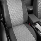 Авточехлы для KIA Rio 2 с 2005-2011г. хэтчбек Задняя спинка 40 на 60, сиденье единое, подлокотник в водительской спинке, 5-подголовников 4221487 Авточехлы для KIA Rio 2 с 2005-2011г. хэтчбек Задняя спинка 40 на 60, сиденье единое, подлокотник в водительской спинке, 5-подголовников 4221487