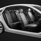 Авточехлы для KIA Rio 2 с 2005-2011г. хэтчбек Задняя спинка 40 на 60, сиденье единое, подлокотник в водительской спинке, 5-подголовников 4221487 Авточехлы для KIA Rio 2 с 2005-2011г. хэтчбек Задняя спинка 40 на 60, сиденье единое, подлокотник в водительской спинке, 5-подголовников 4221487