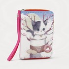 Кошелёк, 2 отдела на молнии, с ручкой, цвет бежевый Кошелёк, 2 отдела на молнии, с ручкой, цвет бежевый