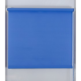 Рулонная штора «Простая MJ» 140х160 см, цвет синий