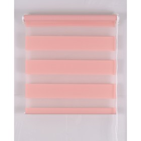 Рулонная штора, «День и Ночь», размер 70 х 160 см, цвет розовый