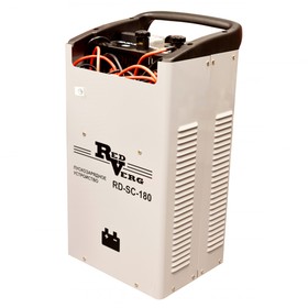 Пуско-зарядное устройство RD-SC-180 RedVerg 220В, выход-12/24В; мощность 0,9кВт/ пуск 6,5кВт; ток 30А/ пуск 180А; емкость АКБ 90-450Ач; 17,55кг