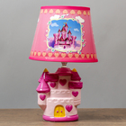 Лампа настольная "Королевство" розовый E14 40Вт 220В 32х20х20 см - фото 2172020