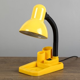 Лампа настольная "Мудрец" Е27 40W,  220В желтый 18х11,5х33 см