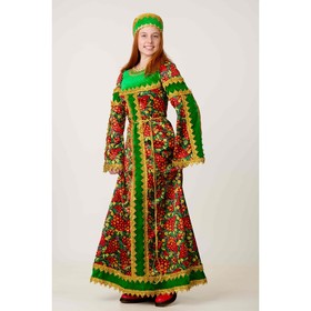 Комплект костюмированный «Сударыня», платье, кокошник, р. 48, рост 170 см