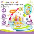 Развивающий коврик музыкальный «Слонята», с пианино Развивающий коврик музыкальный «Слонята», с пианино
