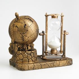 Песочные часы "Мир", сувенирные, 16 х 9 х 14 см, микс - фото 8546378