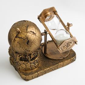 Песочные часы "Мир", сувенирные, 16 х 9 х 14 см, микс - фото 8546379
