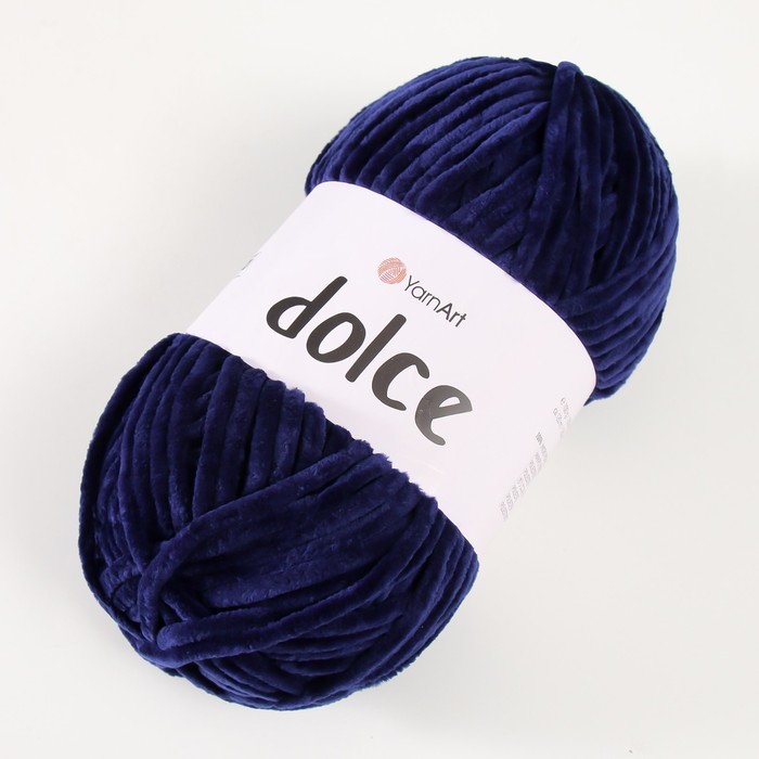 Пряжа "Dolce" 100% микрополиэстер 120м/100гр (756 морской)