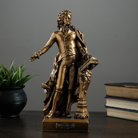 Фигура "Моцарт" золото, 10х19х32см
