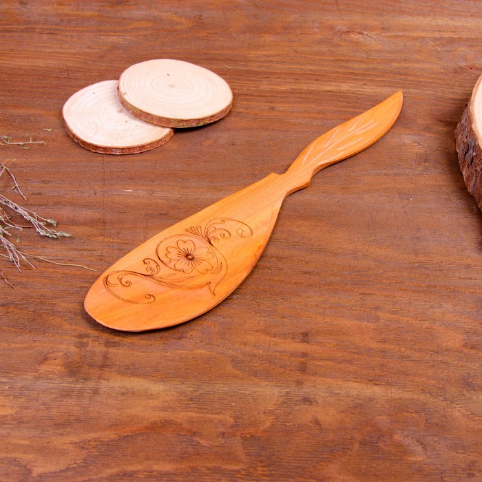 Лопатка кухонная «Цветок», можжевельник