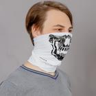 Бандана-труба LUCOSA SILK WHITE SKULL, П-019/2 4266513 Бандана-труба LUCOSA SILK WHITE SKULL, П-019/2 4266513