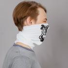 Бандана-труба LUCOSA SILK WHITE SKULL, П-019/2 4266513 Бандана-труба LUCOSA SILK WHITE SKULL, П-019/2 4266513