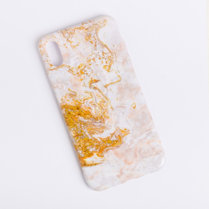 Чехол для телефона iPhone XS MAX «Мрамор», 16 × 8 см