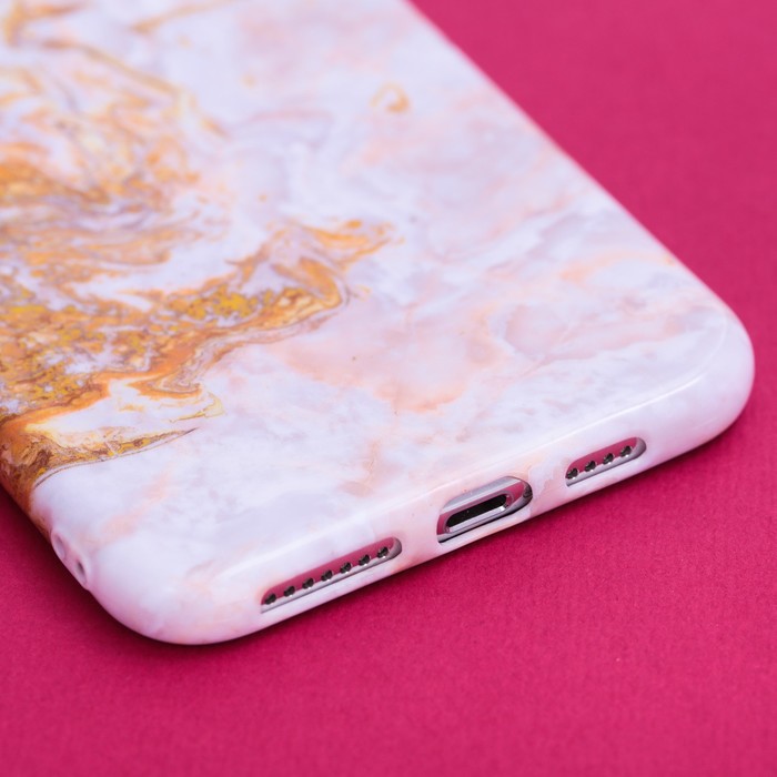 Чехол для телефона iPhone XS MAX «Мрамор», 16 × 8 см