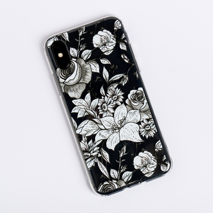 Чехол для телефона iPhone X/XS «Цветы», 14.5 × 7 см