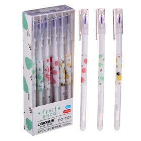 Ручка гелевая ПИШИ-СТИРАЙ 0.38 мм, стержень синий, корпус МИКС, 'Кот' (комплект из 12 шт.)