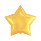 Шар фольгированный 21", звезда, цвет светлое золото - фото 2045099