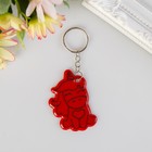 Key chain plastic reflective "one unicorn's with a heart" MIX 5,5x4 cm