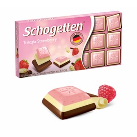 Молочный шоколад Schogetten Trilogia Strawberry "Трилоджия Клубника" 100 г 4252323