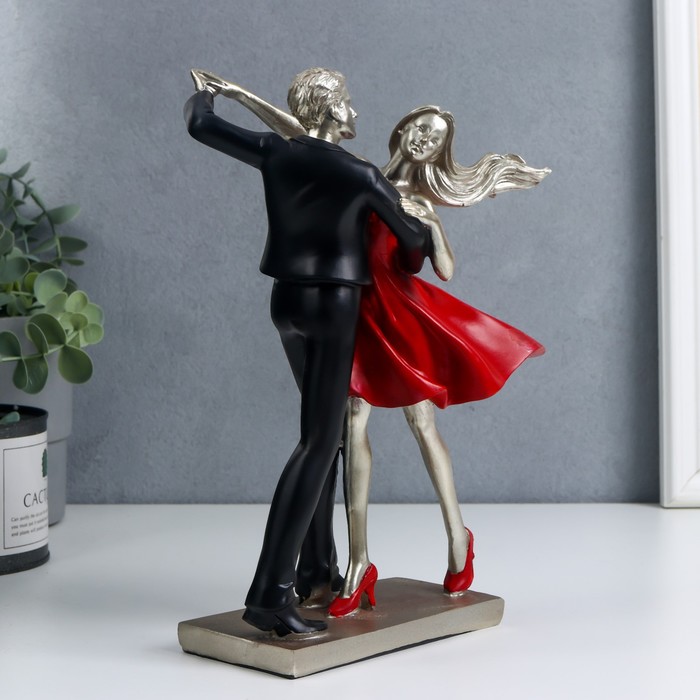 Сувенир полистоун "Танцующая пара" 24х18х6 см - фото 798184370