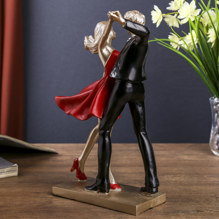 Сувенир полистоун "Танцующая пара" 24х18х6 см - фото 798184373