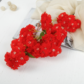 Artificial flowers "Japanese cherry" 5*88 cm, red