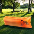 Sun lounger self-inflating "Everything that is not done, I don't do" 220*80*65 cm