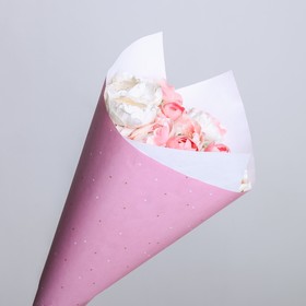 Бумага упаковочная «Цветы», розовый, 70 × 100 см