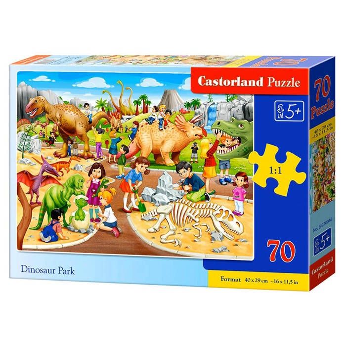 Пазл «Парк динозавров», 70 элементов