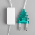 Гирлянда «Нить» 5 м с насадками «Шарики белые», IP20, прозрачная нить, 20 LED, свечение мульти (RG/RB), мигание, 220 В 541526