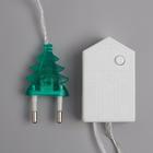 Гирлянда «Нить» 4 м с насадками «Новогодняя сказка», IP20, прозрачная нить, 20 LED, свечение мульти, 8 режимов, 220 В 3590736