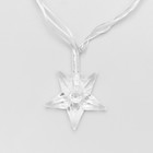 Гирлянда «Нить» 5 м с насадками «Звезда средняя», IP20, прозрачная нить, 20 LED, свечение мульти (RG/RB), мигание, 220 В 541535