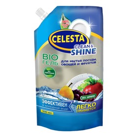 Гель для мытья посуды, овощей и фруктов Celesta BIO, 500 мл
