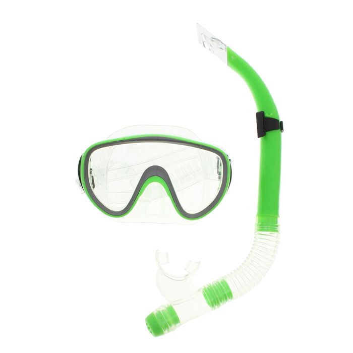 Набор для плавания, 2 предмета: маска и трубка PVC, цвета МИКС