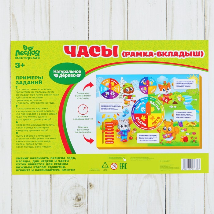 Часы рамка-вкладыш "Окружающий мир"
