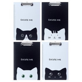 The tablet with holder, A4 size, cardboard, cat, MIX