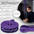 Эспандер ленточный, многофункциональный, 15-40 кг, 208 х 3,2 х 0,5 см, цвет фиолетовый Эспандер ленточный, многофункциональный, 15-40 кг, 208 х 3,2 х 0,5 см, цвет фиолетовый