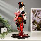 Кукла коллекционная "Японка в цветочном кимоно с флейтой" 30х12,5х12,5 см | Иконка | vlarni-land