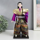 Кукла коллекционная "Самурай в золотом кимоно с мечом" 30х12,5х12,5 см - фото 1069937