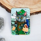 Magnet with UV varnish to "Ural" (male tourist), 5.5 x 8 cm Magnet with UV varnish to "Ural" (male tourist), 5.5 x 8 cm